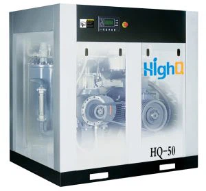 8bar stationära skruv luftkompressor--bälte